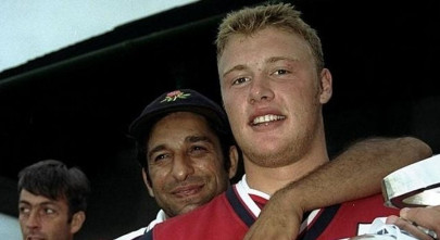 get him out of slips flintoff recalls akram shouting at him during fc debut get him out of slips flintoff recalls akram shouting at him during fc debut