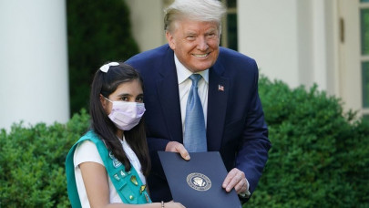 trump lauds pakistani american girl scout as coronavirus hero trump lauds pakistani american girl scout as coronavirus hero