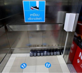 look no hands mall puts pedals in lifts to keep coronavirus at bay look no hands mall puts pedals in lifts to keep coronavirus at bay