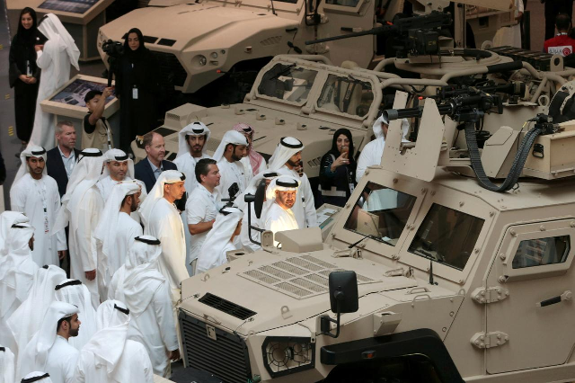 abu dhabi 039 s crown prince mohammed bin zayed al nahyan attends the international defence exhibition amp conference idex in abu dhabi february 17 2019 photo reuters