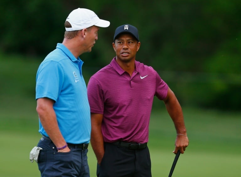 reigning masters champion woods will team with manning a superstar nfl quarterback who retired in 2016 after winning his second super bowl title photo afp