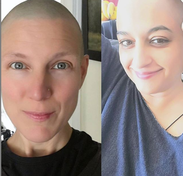 nadia jamil s best friend shaves own head to support her