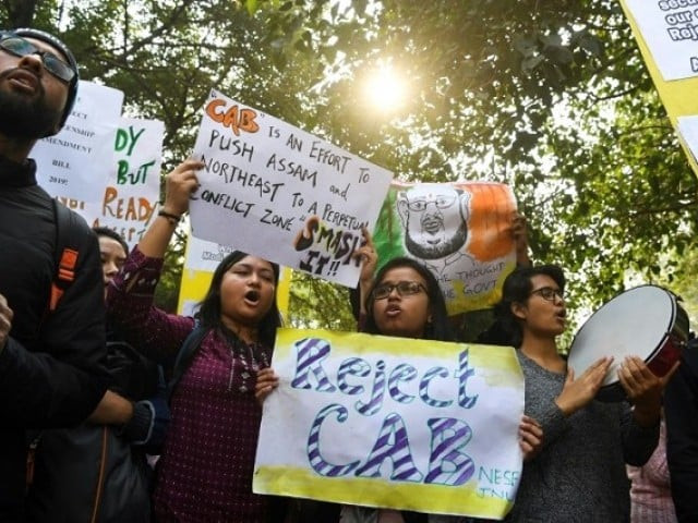 demonstrators in new delhi protest against the bill which will fast track citizenship claims from refugees from three neighbouring countries but not if they are muslim photo afp file demonstrators in new delhi protest against the bill which will fast track citizenship claims from refugees from three neighbouring countries but not if they are muslim photo afp file