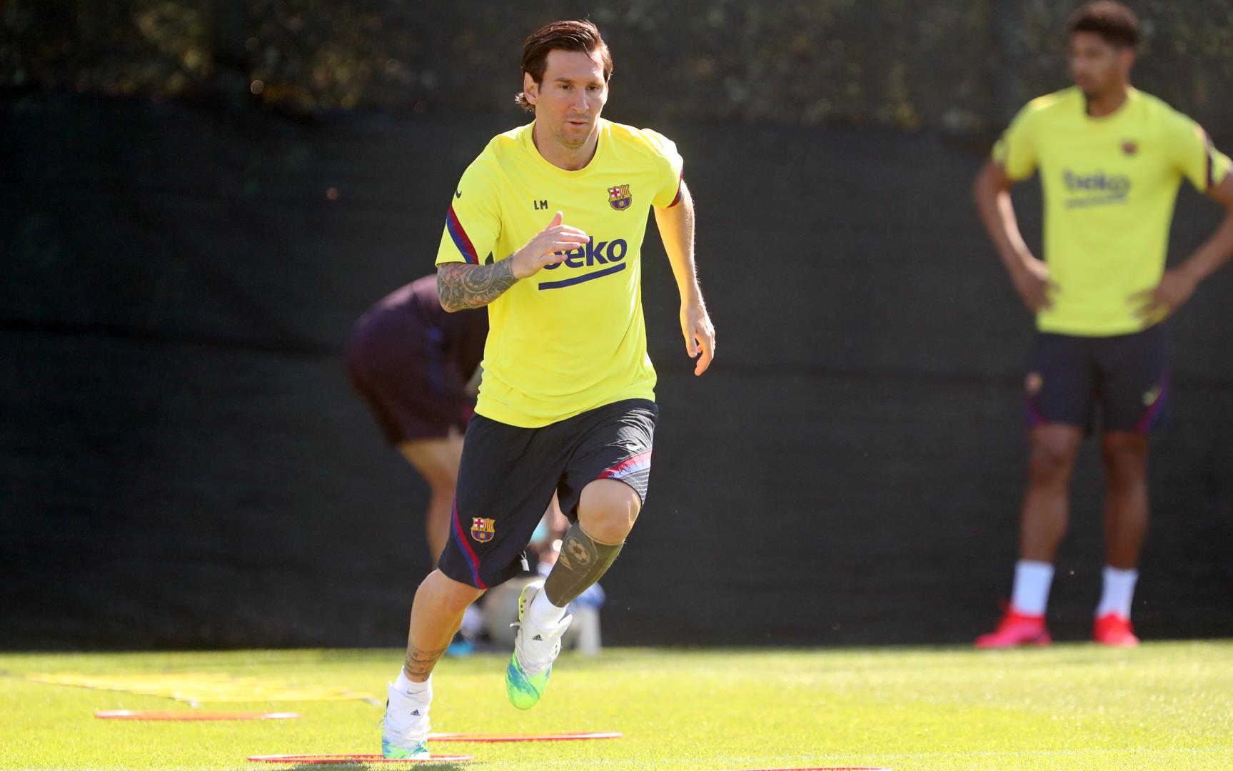 argentine is training with barca ahead of a planned resumption of the league on the weekend on june 12 photo courtesy barcelona twitter