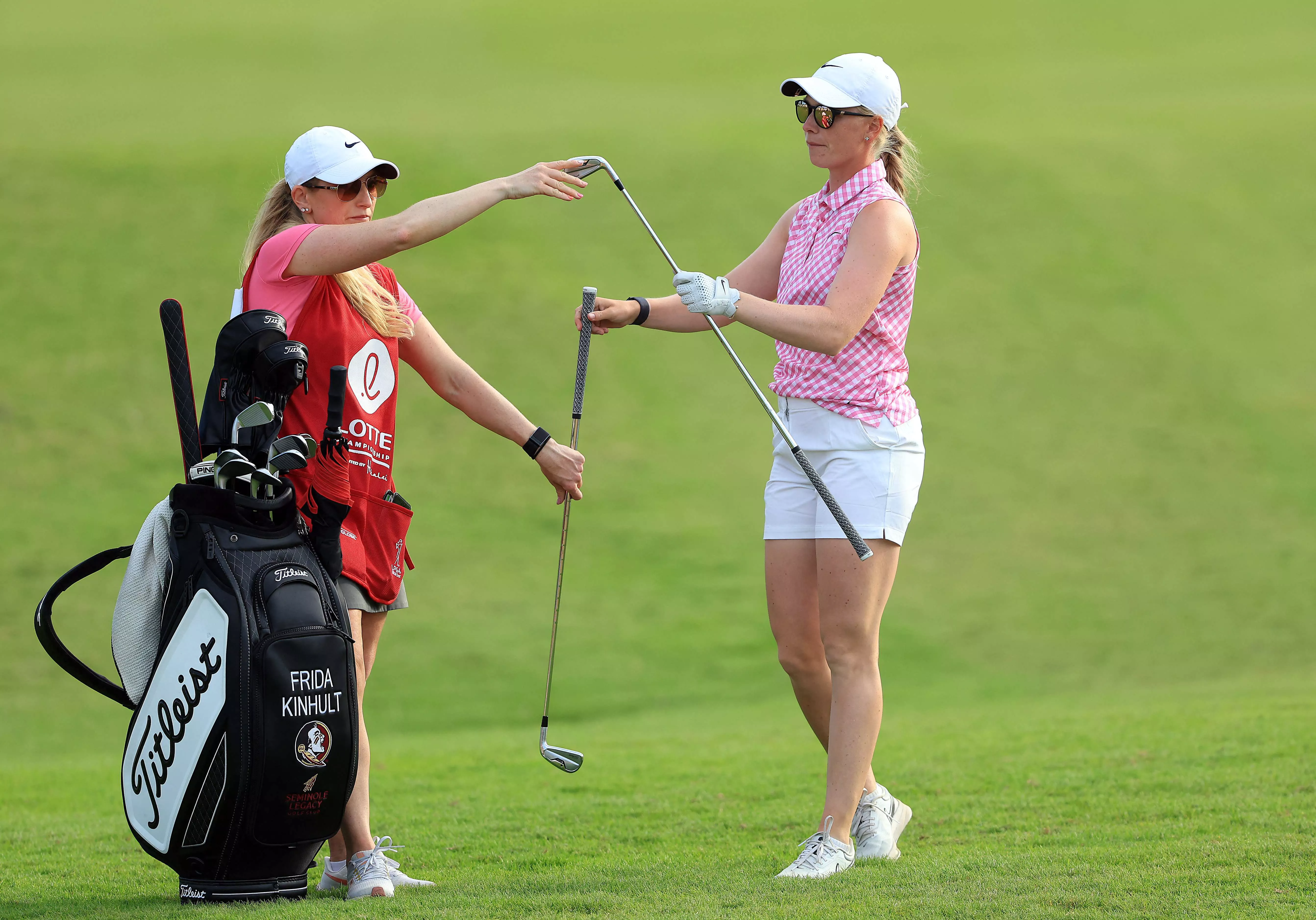 sweden s frida kinhult prepares to hit her second shot on the 8th hole during the first round of the lotte championship at hoakalei country club photo sean m haffey getty afp sweden s frida kinhult prepares to hit her second shot on the 8th hole during the first round of the lotte championship at hoakalei country club photo sean m haffey getty afp