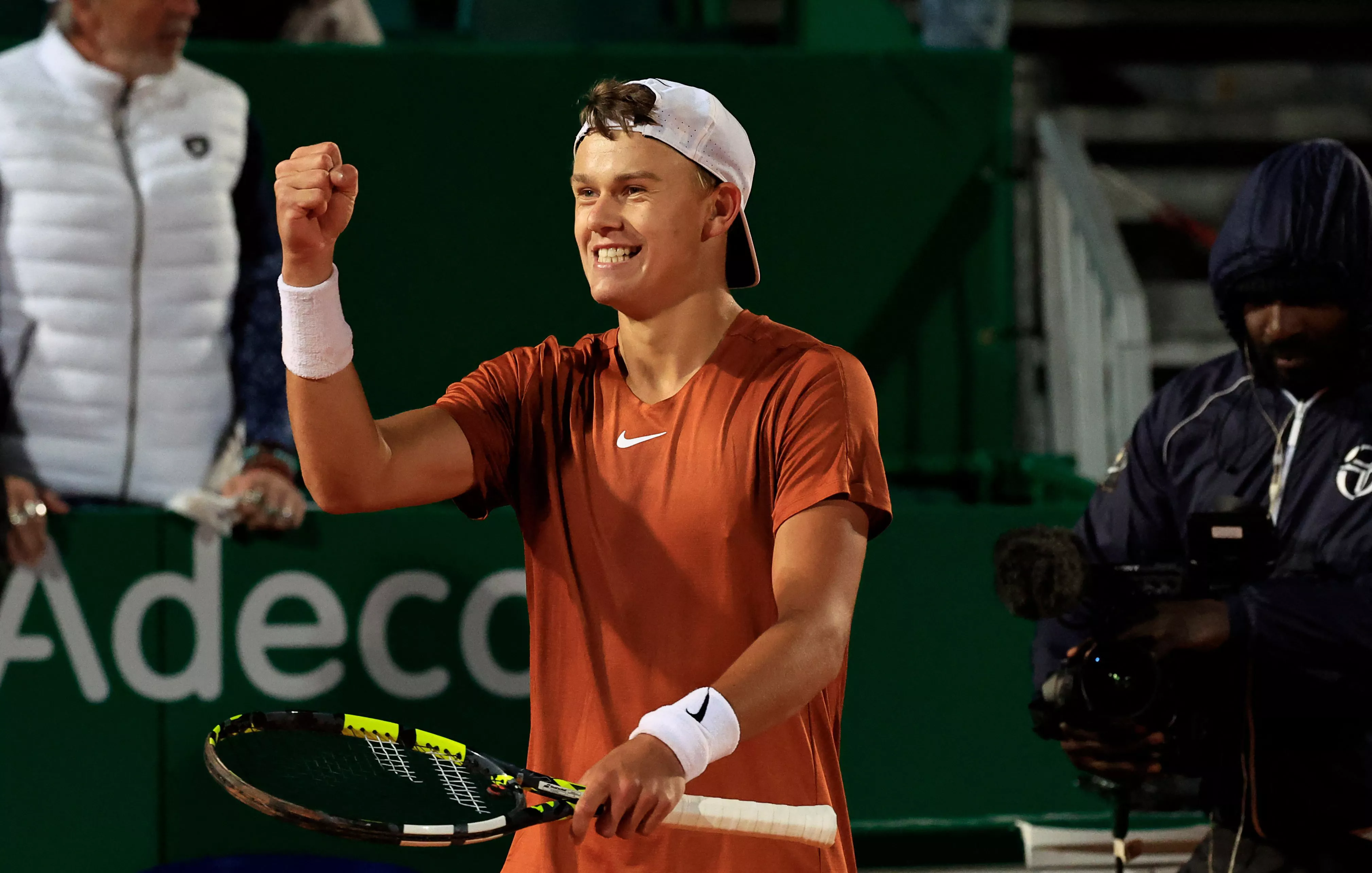 denmark s holger rune reacts after winning the monte carlo atp masters series tournament semi final tennis match against italy s jannik sinner in monte carlo on april 15 2023 photo valery hache afp denmark s holger rune reacts after winning the monte carlo atp masters series tournament semi final tennis match against italy s jannik sinner in monte carlo on april 15 2023 photo valery hache afp