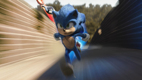 sonic ben schwartz in sonic the hedgehog from paramount pictures and sega photo credit courtesy paramount pictures and sega of america