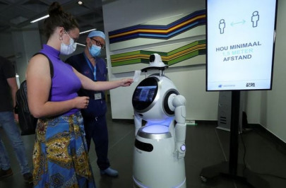 covid 19 robots launched in belgian hospitals shops covid 19 robots launched in belgian hospitals shops