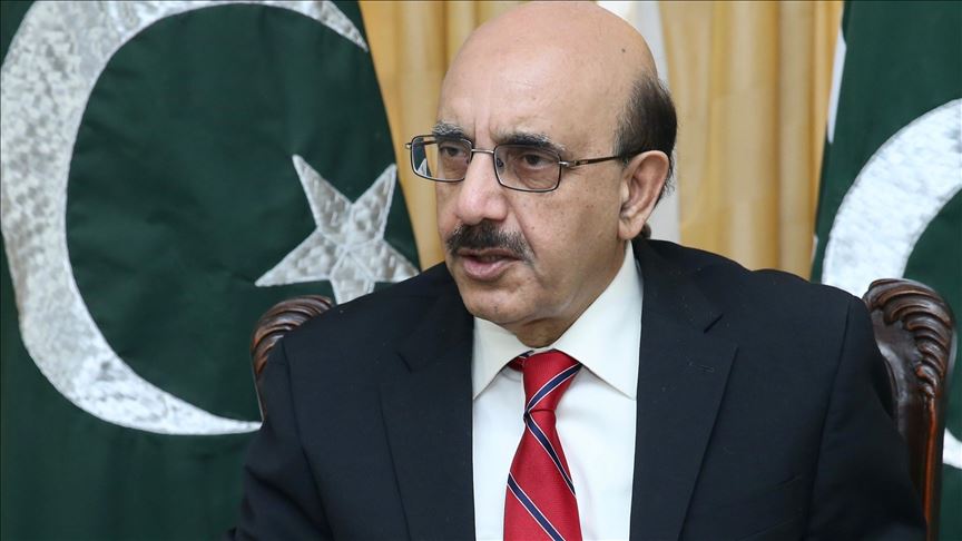 president of azad kashmir sardar masood khan photo aa file