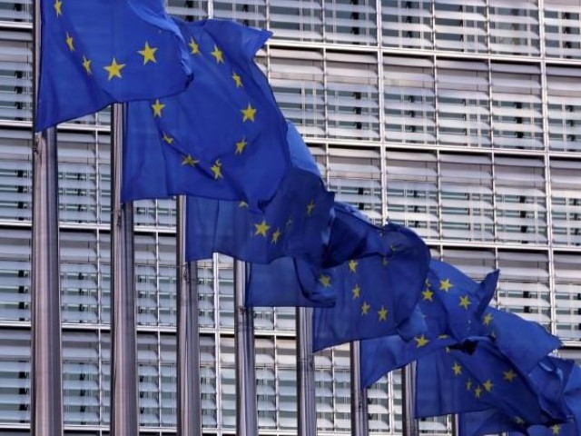 european union flags fly outside the european commission headquarters in brussels belgium february 19 2020 photo reuters file
