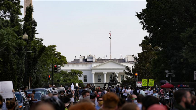 people continue to protest over the death of george floyd on june 4 2020 at lafayette square near white house in washington dc united states photo anadolu agency