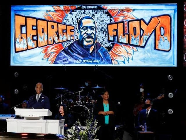 reverend al sharpton speaks during a memorial service for george floyd following his death in minneapolis police custody in minneapolis minnesota us june 4 2020 photo reuters reverend al sharpton speaks during a memorial service for george floyd following his death in minneapolis police custody in minneapolis minnesota us june 4 2020 photo reuters