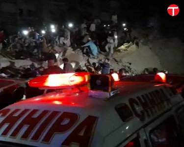 five storey building collapses in karachi five storey building collapses in karachi