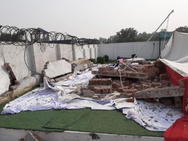 preliminary investigation reveals the milad s stage was built near a weak wall of the school which caused the incident photo social media