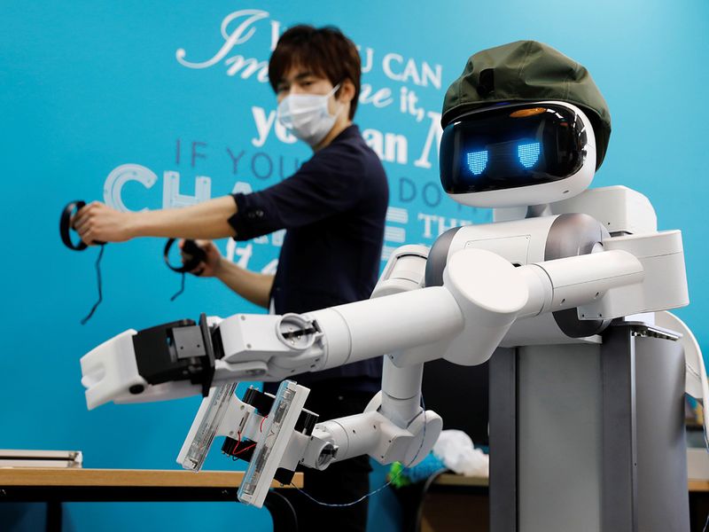 robot built for japan s aging workforce finds covid 19 job