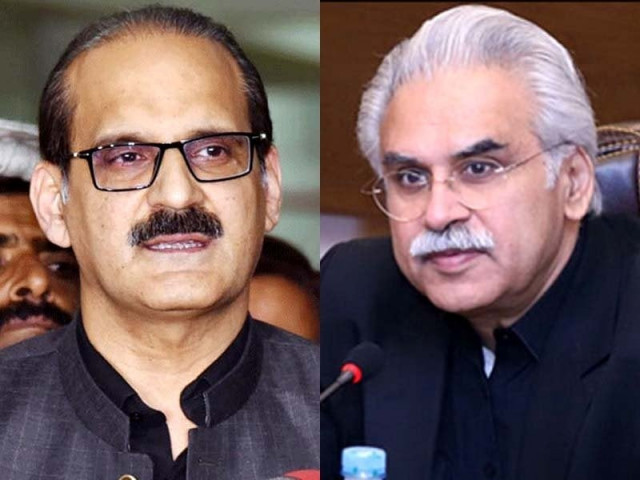 file photo of former health minister aamir mehmood kayani l and pm 039 s aide dr zafar mirza r file photo of former health minister aamir mehmood kayani l and pm 039 s aide dr zafar mirza r