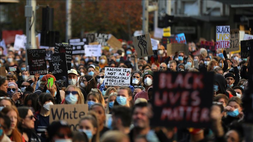 black lives matter protests unacceptable australia pm