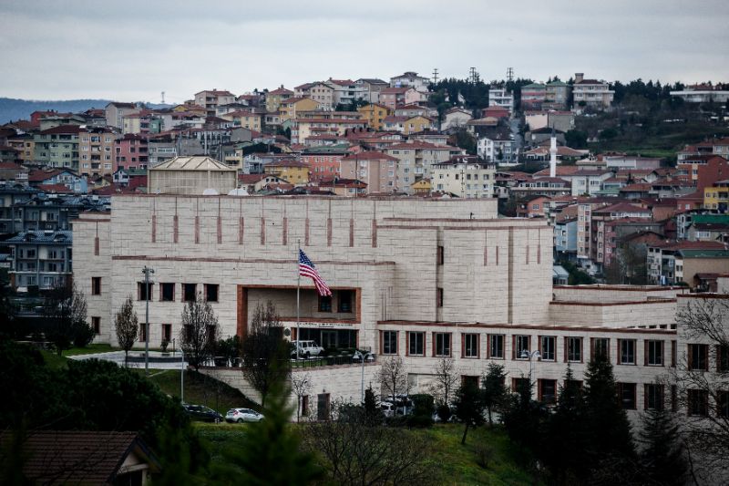 view of the us consulate in istanbul turkey photo afp