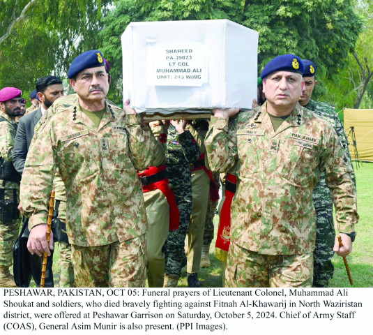 lt col five soldiers martyred in waziristan