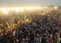 a huge number of people attend a pti rally in swabi photo reuters