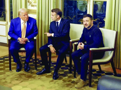 macron zelensky trump discuss crazy world