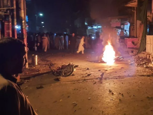 fire erupted after the blast that caused widespread damage at the scene photo express fire erupted after the blast that caused widespread damage at the scene photo express