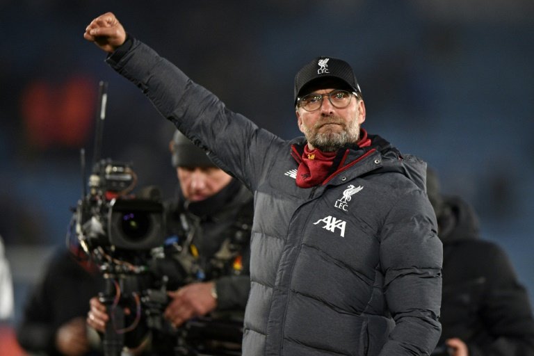 klopp 039 s side could be crowned champions as soon as this weekend if manchester city lose at home to arsenal photo afp