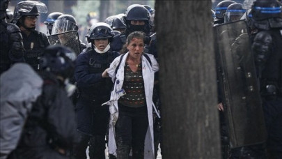 france medical workers protest unrest and fires ensue france medical workers protest unrest and fires ensue