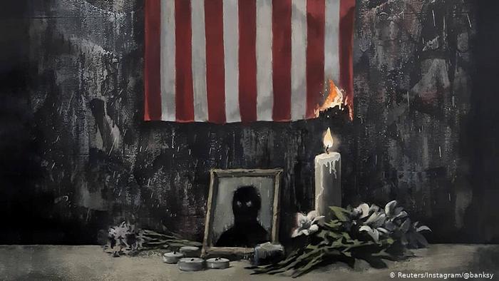 elusive and controversial banksy s new paintings honour black lives matter