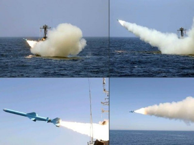 iran navy test fires new cruise missiles