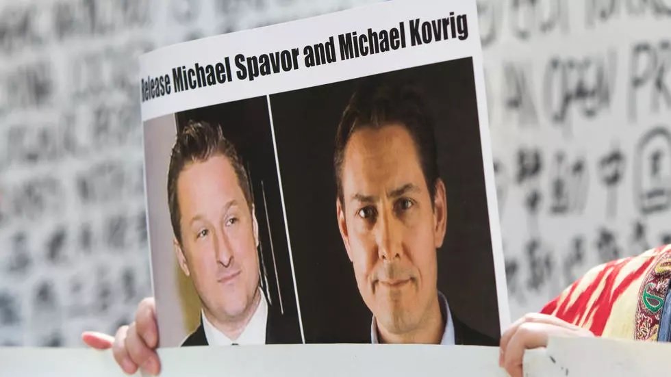 canadians michael spavor l and michael kovrig were detained shortly after huawei executive meng wanzhou was arrested in canada in what is widely seen as retaliation photo afp