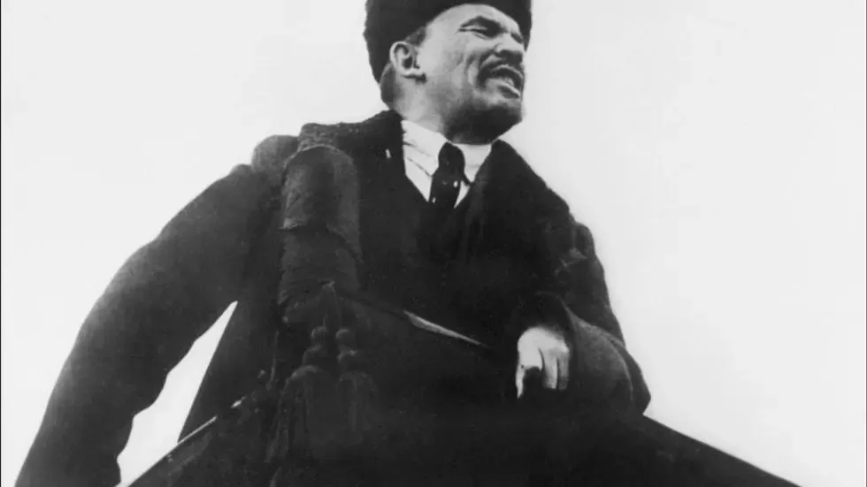 a statue of vladimir lenin pictured addressing supporters in october 1918 in moscow is to be unveiled for the first time on territory of the former west germany decades after the berlin wall was torn down photo afp