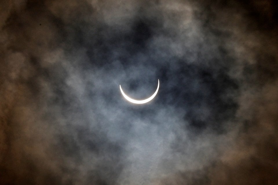 a partial solar eclipse is seen from new delhi india june 21 2020 reuters danish siddiqui