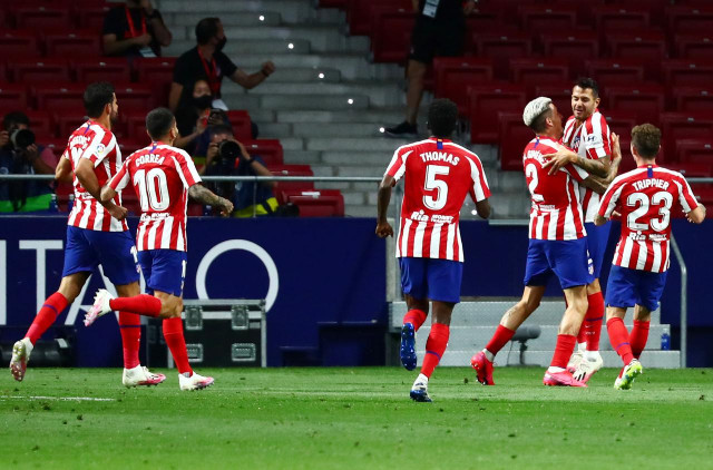victory took simeone s side on to 52 points after 30 games level with fourth placed sevilla photo reuters victory took simeone s side on to 52 points after 30 games level with fourth placed sevilla photo reuters