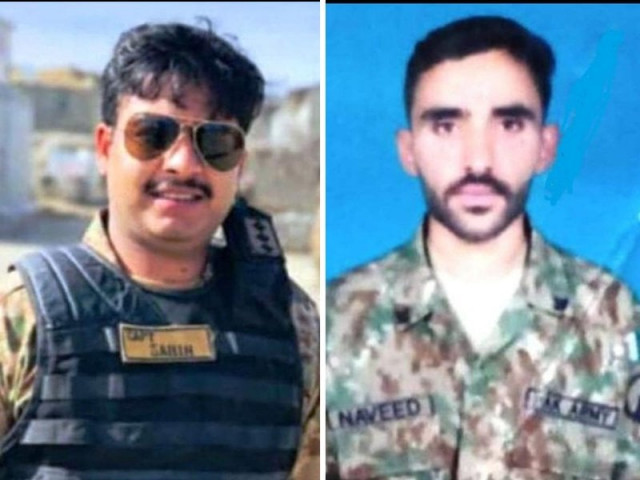 captain muhammad sabih abrar left and sepoy naveed akhtar photo ispr captain muhammad sabih abrar left and sepoy naveed akhtar photo ispr
