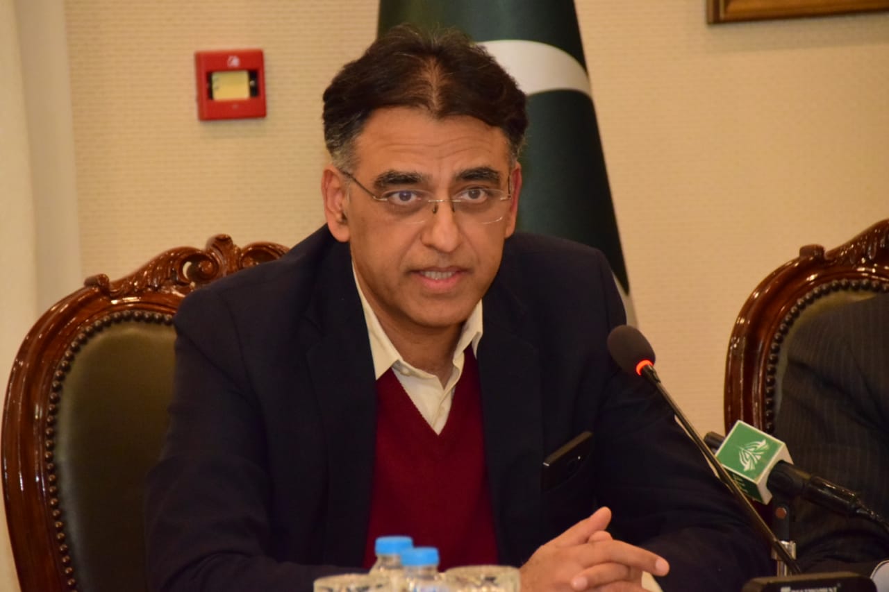 planning minister asad umar says k iv execution remains in sindh s domain photo file