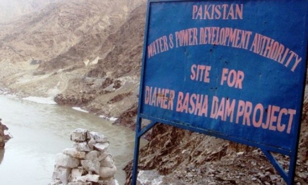 the site of the diamer bhasha dam photo inp