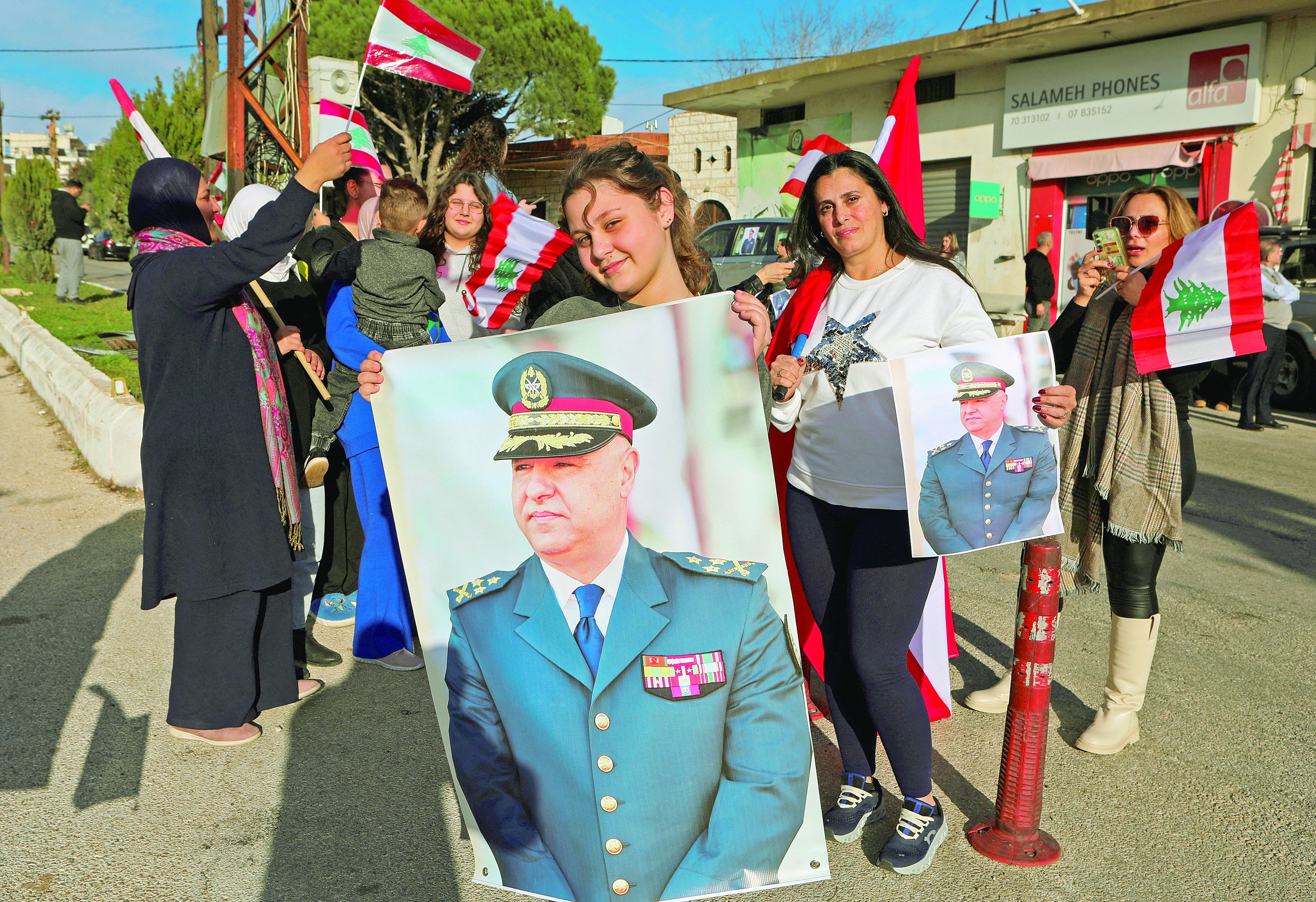 people celebrate in lebanon photo reuters