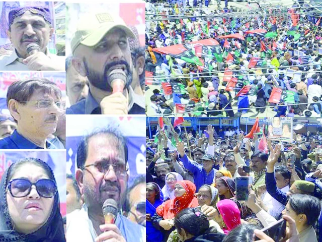 ppp workers stage a protest march in badin against the plan to build more canals on the indus river in punjab photo express ppp workers stage a protest march in badin against the plan to build more canals on the indus river in punjab photo express