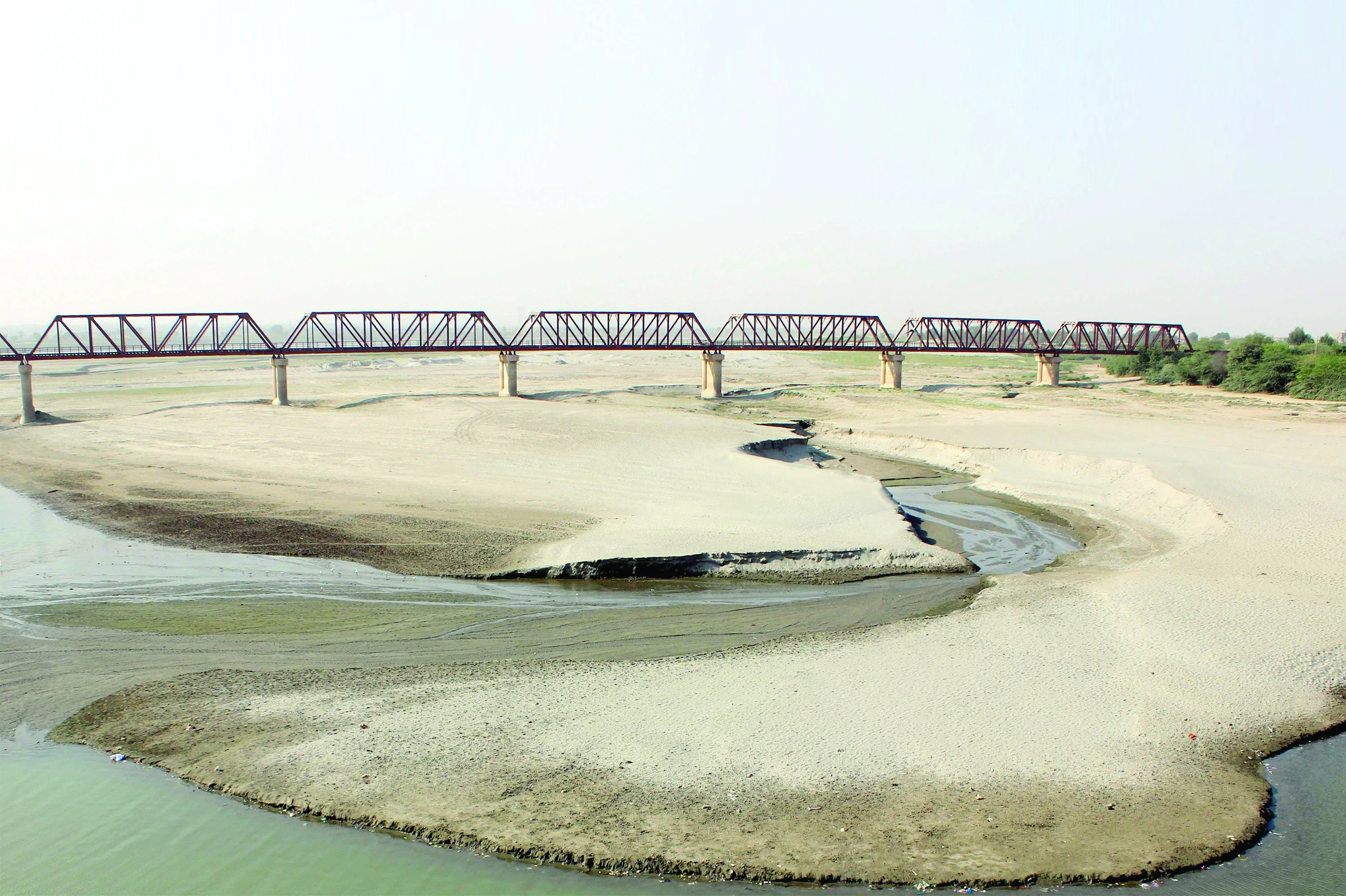 a severe scarcity of water at hussainabad exposes the river indus dry bed revealing a haunting landscape the mighty river has been reduced to a shadow of its former glory due to shortage in release of water downstream from upper riparian barrges photo express a severe scarcity of water at hussainabad exposes the river indus dry bed revealing a haunting landscape the mighty river has been reduced to a shadow of its former glory due to shortage in release of water downstream from upper riparian barrges photo express