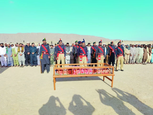 mourners offer funeral prayers for the levies personnel martyred while escorting polio vaccinators in mastung district of balochistan photo afp mourners offer funeral prayers for the levies personnel martyred while escorting polio vaccinators in mastung district of balochistan photo afp