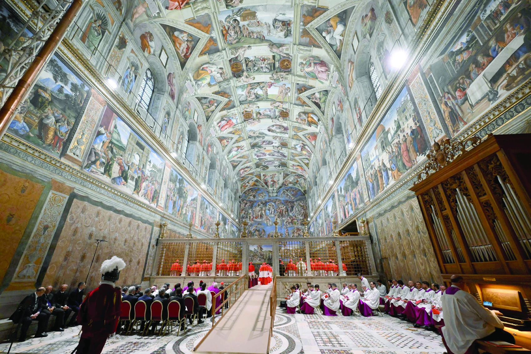 cardinals before the start of the conclave to elect a new pope in the paolina chapel in the vatican photo afp cardinals before the start of the conclave to elect a new pope in the paolina chapel in the vatican photo afp