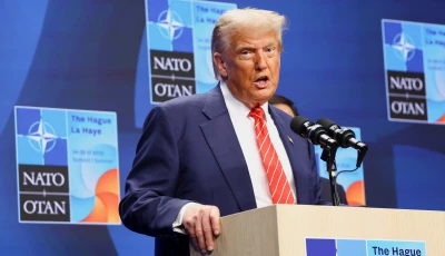 us president donald trump speaks during a press conference at the nato summit in the hague netherlands june 25 2025 photo reuters