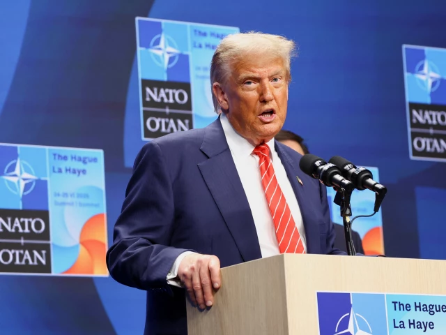 us president donald trump speaks during a press conference at the nato summit in the hague netherlands june 25 2025 photo reuters