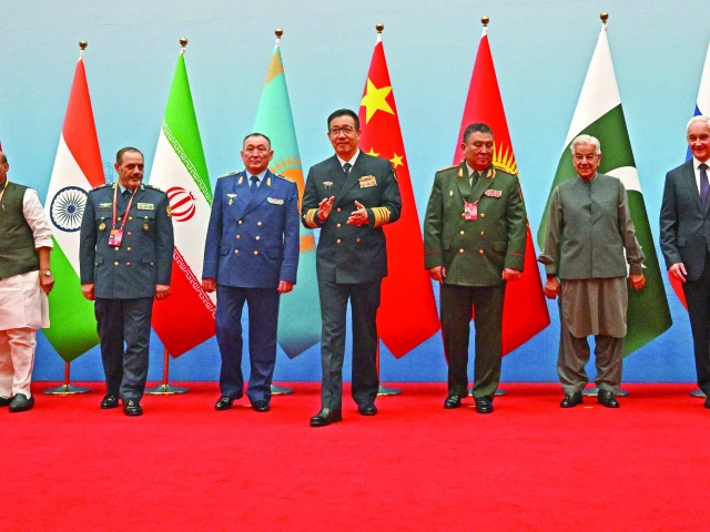 sco defence ministers gather for a group photo in qingdao china photo afp sco defence ministers gather for a group photo in qingdao china photo afp