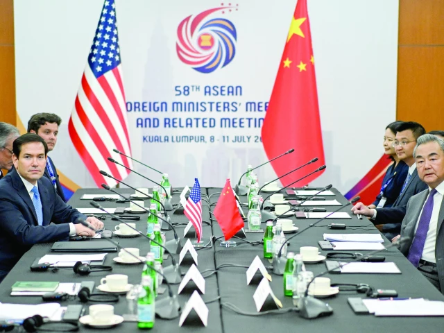 us secretary of state marco rubio meets with china s foreign minister wang yi in kuala lumpur photo reuters