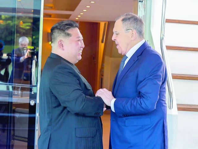 north korean leader kim jong un meets with russian foreign minister sergei lavrov in wonsan north korea photo afp north korean leader kim jong un meets with russian foreign minister sergei lavrov in wonsan north korea photo afp