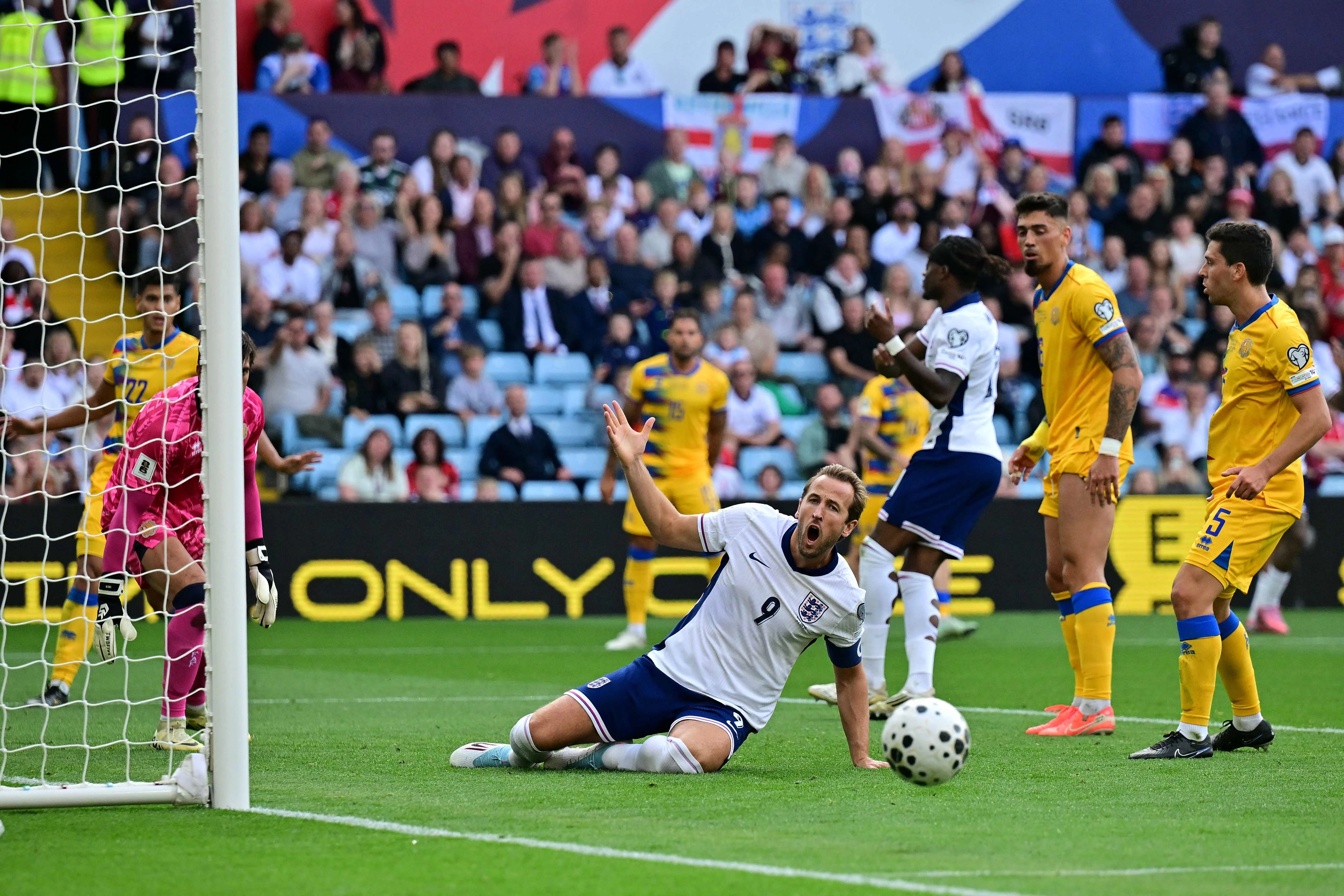 england s striker harry kane reacts after failing to score during the 2026 world cup group k qualifier photo afp