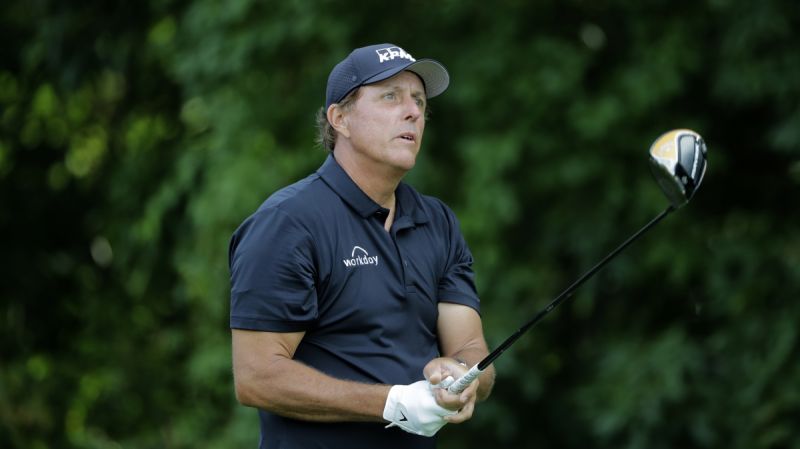 mickelson a runner up at the us open a record six times was in danger of missing the sept 17 20 tournament at winged foot in mamaroneck new york but made it into the field as the covid 19 outbreak led to a change in the exemption categories photo afp