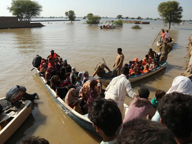 rescue operation amid flood in multan photo afp